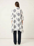 P Luca Milano Womens Geometric Print High-Low Button-Up Shirt, XL by Vanessa Jane