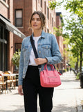 Kendall + Kylie Purse Mini Pink Pebbled Texture Handbag by Vanessa Jane
