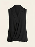 Alfani Sleeveless Collared Top, Size Small by Vanessa Jane
