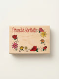FRIENDS FOREVER 3 X 2 Wood Mounted Rubber Stamp by Stamps Etc by Vanessa Jane