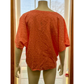 Style & Co Cotton Textured Tie-Front Top-Coral/Size XXL by Vanessa Jane