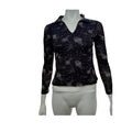 Ultra Flirt Long Sleeve V- Neck Top, Size XS by Vanessa Jane