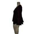 Eci Keyhole Bell-Sleeve Blouse, Size Medium by Vanessa Jane
