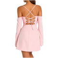 Puloru Women Off-Shoulder Mini Dress, Size Large by Vanessa Jane