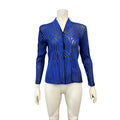 Peck and Peck Womens Striped Zip Up Blazer, Size 8 by Vanessa Jane