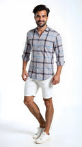 Alfani Mens Classic-Fit Brushed Plaid Shirt by Vanessa Jane