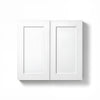 Hampton Bay Hampton Satin White Raised Panel Stock Kitchen Cabinet