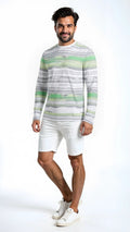 Alfani Mens Cotton Striped T-Shirt by Vanessa Jane