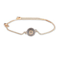 Classic Sapphire Evil Eye Bracelet by Fine Color Jewels