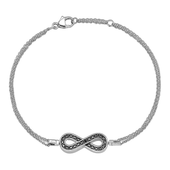 Diamond Infinity Bracelet by Fine Color Jewels