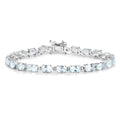 Natural Blue Topaz Bracelet by Fine Color Jewels