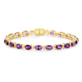 Natural Amethyst Tennis Bracelet by Fine Color Jewels