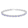 Genuine Purple Tanzanite Tennis Bracelet Women