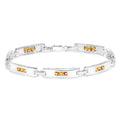 Genuine Yellow Sapphire Tennis Bracelet by Fine Color Jewels