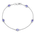 Genuine Purple Tanzanite By The Yard Bracelet by Fine Color Jewels