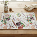 DaDa Bedding Set of 4-Pieces Sweet Love Notes Pink Floral Tapestry Dining Table Placemats 13” x 19” by DaDalogy Bedding Collection