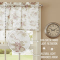DaDa Bedding Dainty Floral Garden Pastel Roses Cottage Window Curtain Valance - 18" x 52" (3036) by DaDalogy Bedding Collection