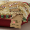 DaDa Bedding Gingerbread Snowman Woven Tapestry Throw Pillow Covers 16" x 16" (12917) by DaDalogy Bedding Collection