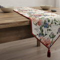 DaDa Bedding Vintage Romantic Roses Lovely Pink Floral Woven Tapestry Dining Table Runner (879) by DaDalogy Bedding Collection
