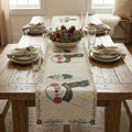 DaDa Bedding Magical Snowman Holiday Woven Tapestry Dining Table Runner (9733) by DaDalogy Bedding Collection