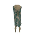 J Valdi Sleeveless Palm Leaf Cross Back Tank Swim Cover Up Dress, Size XL by Vanessa Jane