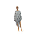 Anthropologie Style Women's Cold Weather Warm Knit Ruffle Knit Pullover Poncho by Vanessa Jane