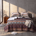 DaDa Bedding Southwestern Aztec Bohemian Desert Tribal Quilted Bedspread Set (KSX-002) by DaDalogy Bedding Collection