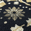 DaDa Bedding Magical Golden Reindeer Woven Tapestry Dining Table Runner (18272) by DaDalogy Bedding Collection