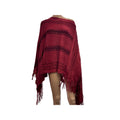 Anthropologie Style Women's Cold Weather Warm Knit Ruffle Knit Pullover Poncho by Vanessa Jane