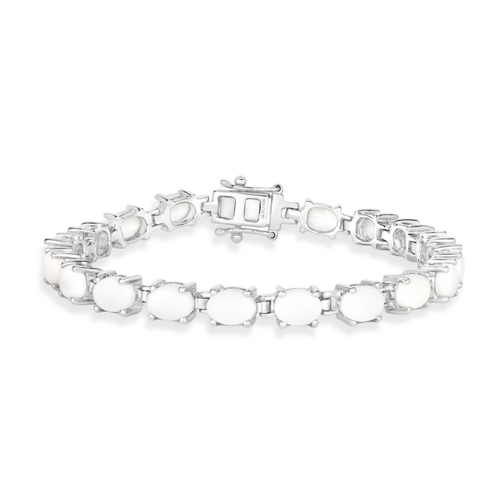 Natural Opal Tennis Bracelet by Fine Color Jewels