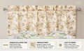 DaDa Bedding Vintage Dainty Yellow Floral Cottage Window Curtain Valance - 18" x 52" (JHW-866) by DaDalogy Bedding Collection
