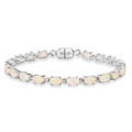 Genuine Ethiopian Opal Tennis Bracelet by Fine Color Jewels