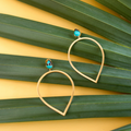 Daybreak Statement Earrings - Turquoise by Christina Greene