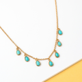 Rise & Shine Collar Necklace - Turquoise by Christina Greene