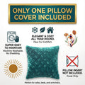 DaDa Bedding Emerald Green Blue Faux Fur Pillow Cover by DaDalogy Bedding Collection