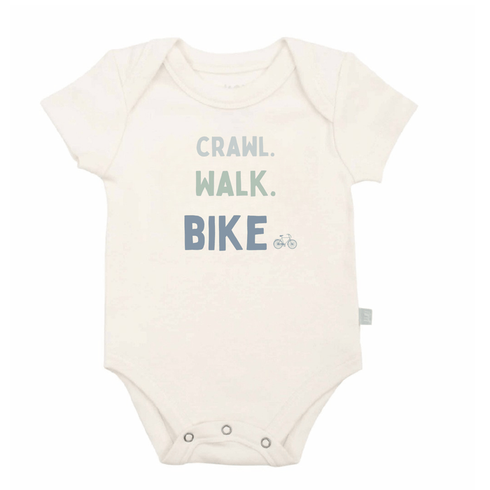 graphic bodysuit | crawl walk bike by Finn + Emma