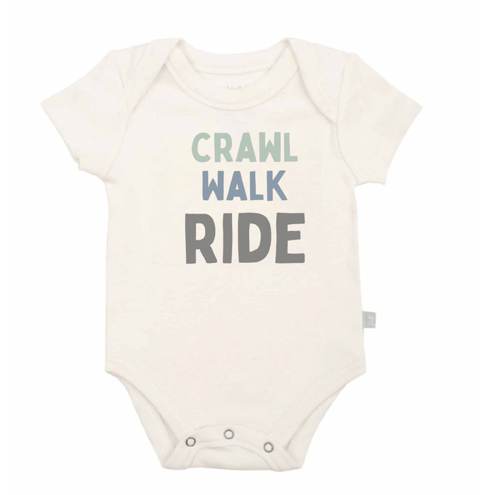 graphic bodysuit |crawl walk ride by Finn + Emma
