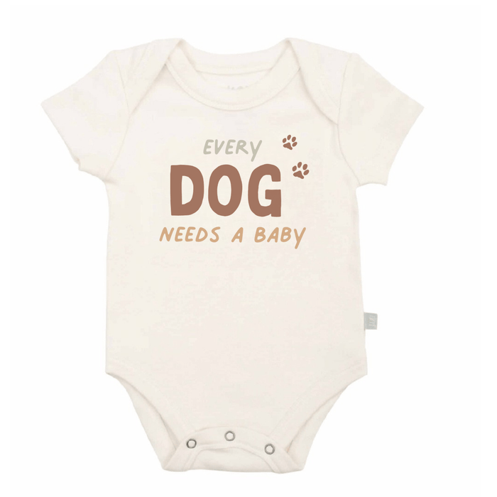 graphic bodysuit |Every Dog Needs A Baby by Finn + Emma