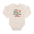 long sleeve graphic bodysuit | christmas cookie by Finn + Emma