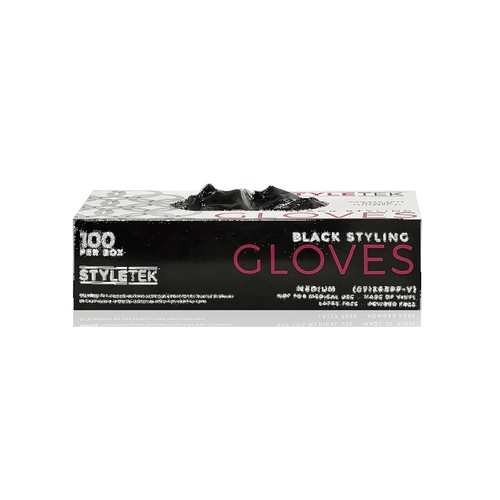 Styletek Black Powder Free Gloves 100ct by The Warehouse Salon