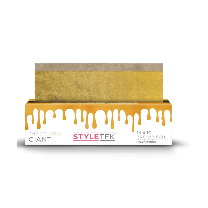 Styletek The Golden Giant 14x10 250ct Mega Wide Heavy Texture Foil Sheets by The Warehouse Salon