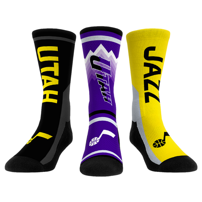 Utah Jazz - Ultimate Jersey - 3-Pack by Rock 'Em Socks
