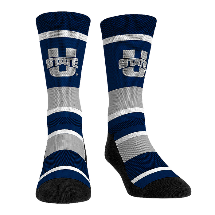 Utah State Aggies - Tech Stripe by Rock 'Em Socks