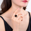Smokey Quartz Statement Ring by Fine Color Jewels