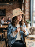 Steve Madden Logo Plate Brushed Bucket Hat by Vanessa Jane
