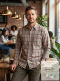 Columbia Mens Vapor Ridge III Plaid Long Sleeve Button Down Shirt by Vanessa Jane