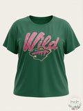 Womens NHL Minnesota Wild Hockey T-Shirt, Size 1X by Vanessa Jane