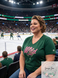 Womens NHL Minnesota Wild Hockey T-Shirt, Size 1X by Vanessa Jane