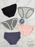 Jenni Womens Assorted Bikini Underwear 5-Pack + Bonus Gift by Vanessa Jane