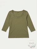 Lauren Ralph Lauren Womens Ersilla Elbow Sleeves Top, Size Large by Vanessa Jane